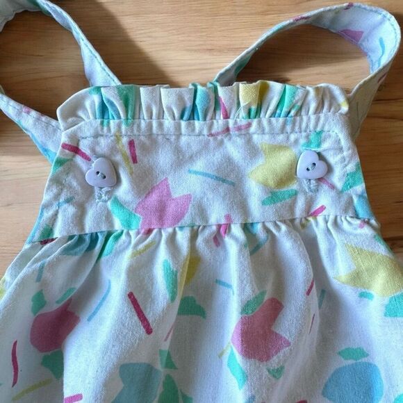 Vintage Health-Tex Pastel Abstract Hearts Bubble Romper - Picture 3 of 6